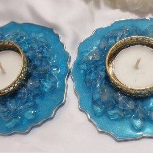 Resin Candle Holders, Tealight Holders, Diwali Decoration, handmade Diyas for Home Decor