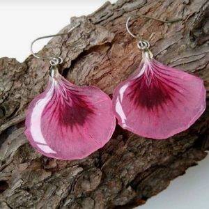 Resin Pink Earrings Jwellery