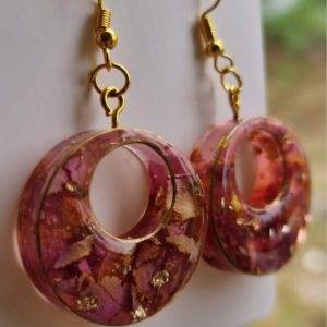Resin Red Earrings Jwellery